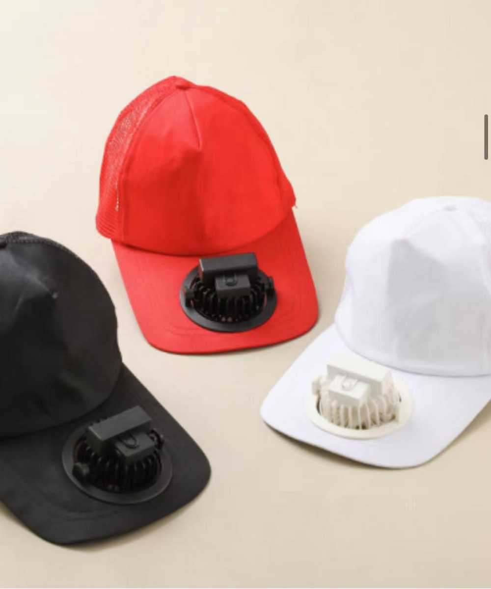Summer Fan Sunhat – Breathable Mesh Cap with USB Type-C Charging Fan